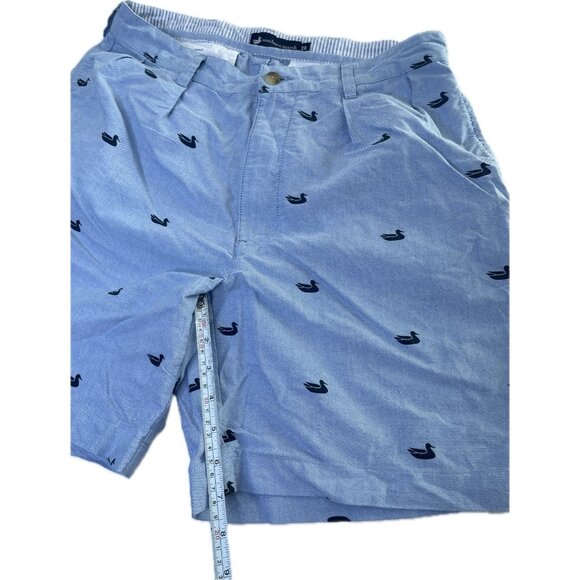 Southern Marsh Mens Shorts 28 S Chino All Over Print Duck 7” Blue - Picture 5 of 8